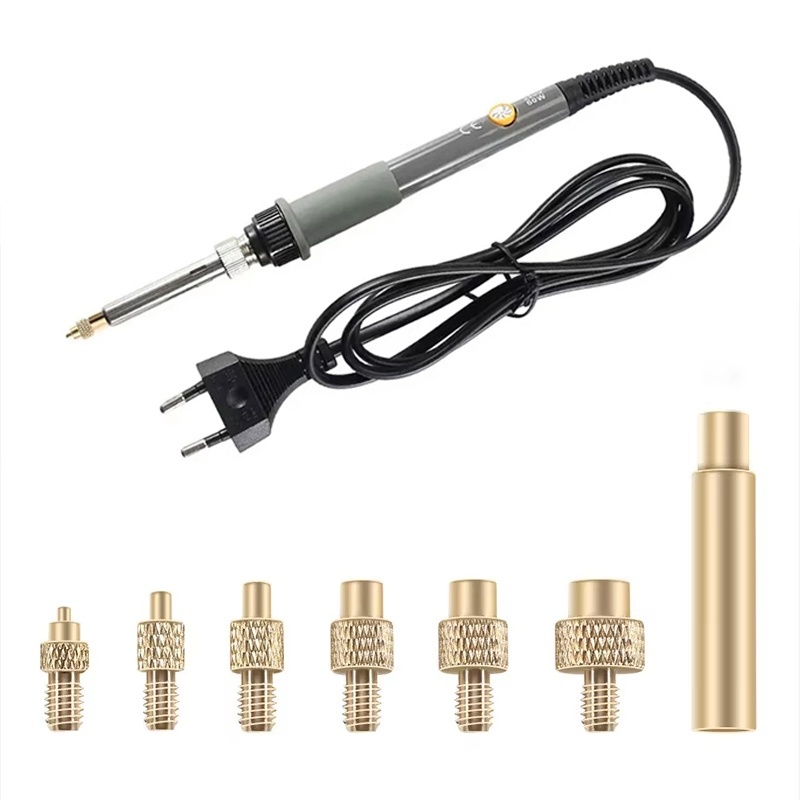 Electronics Repair Kit With Soldering Iron - Alat Sisipan Panas Ujung Besi Kuningan