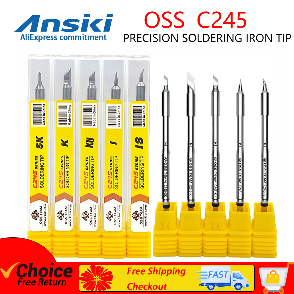 Electronics Repair Kit With Soldering Iron - OSS C245 Kit Perbaikan Presisi Ujung
