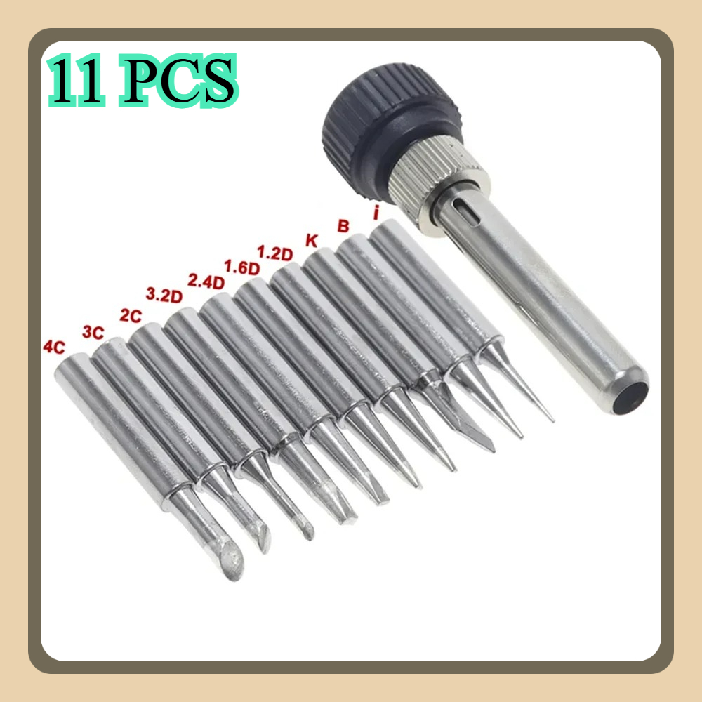 Electronics Repair Kit With Soldering Iron - 11 Buah Kit Ujung Besi Solder