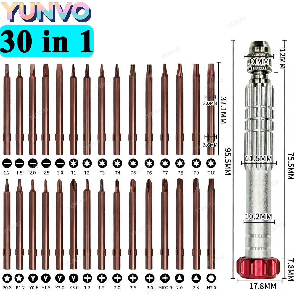 Set Obeng Presisi Magnetik 30  - Electronics Repair Business ulasan dan harga
