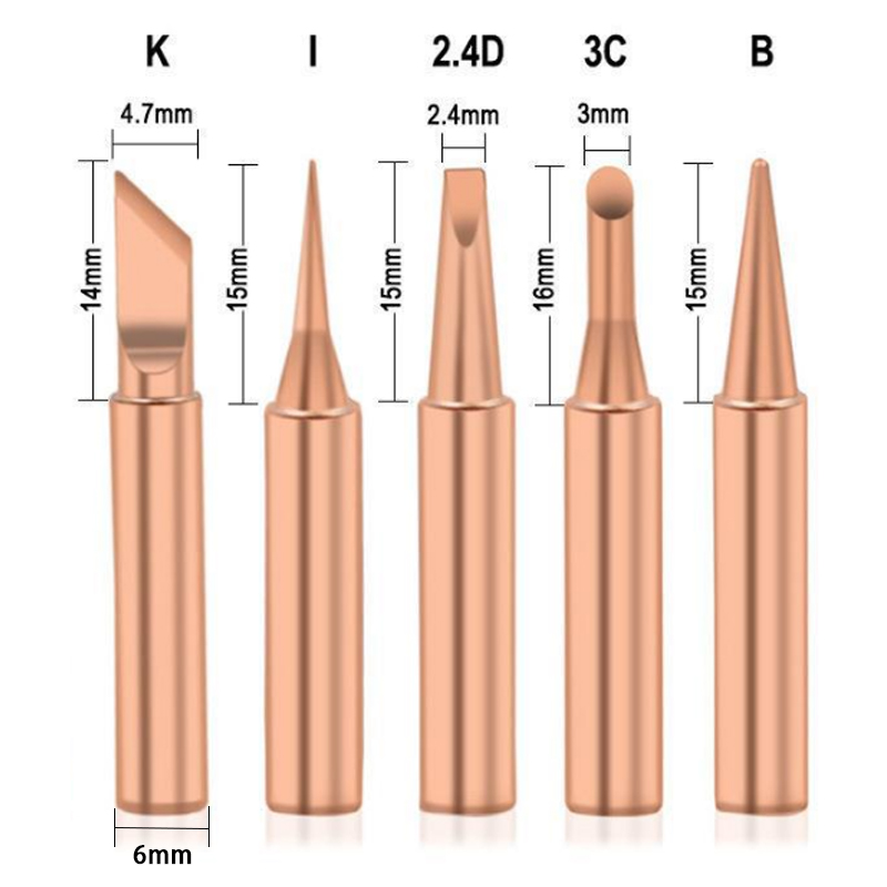 5 Buah/Lot Ujung Besi Solder T - Electronics Repair Kit With Soldering Iron ulasan dan harga