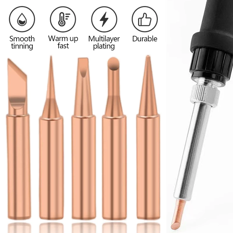 5 Buah/Lot Ujung Besi Solder T - Electronics Repair Kit With Soldering Iron ulasan dan harga