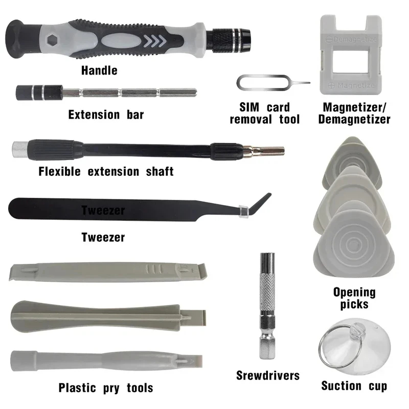 Set Obeng Magnetik Portabel 11 - Electronics Repair Business ulasan dan harga