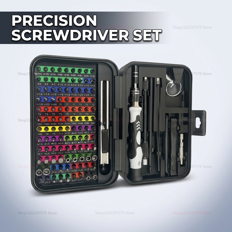 Set Obeng Presisi 132 in 1 den - Electronics Repair Shops ulasan dan harga